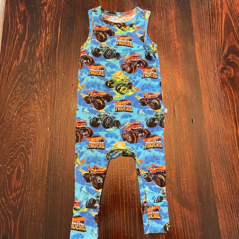 Posh Peanut Hot Wheels Romper